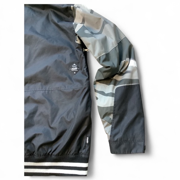 Neff Destroyer 2 Men's Snowboard/Ski Jacket Black White Camo Size Medium - Picture 5 of 12